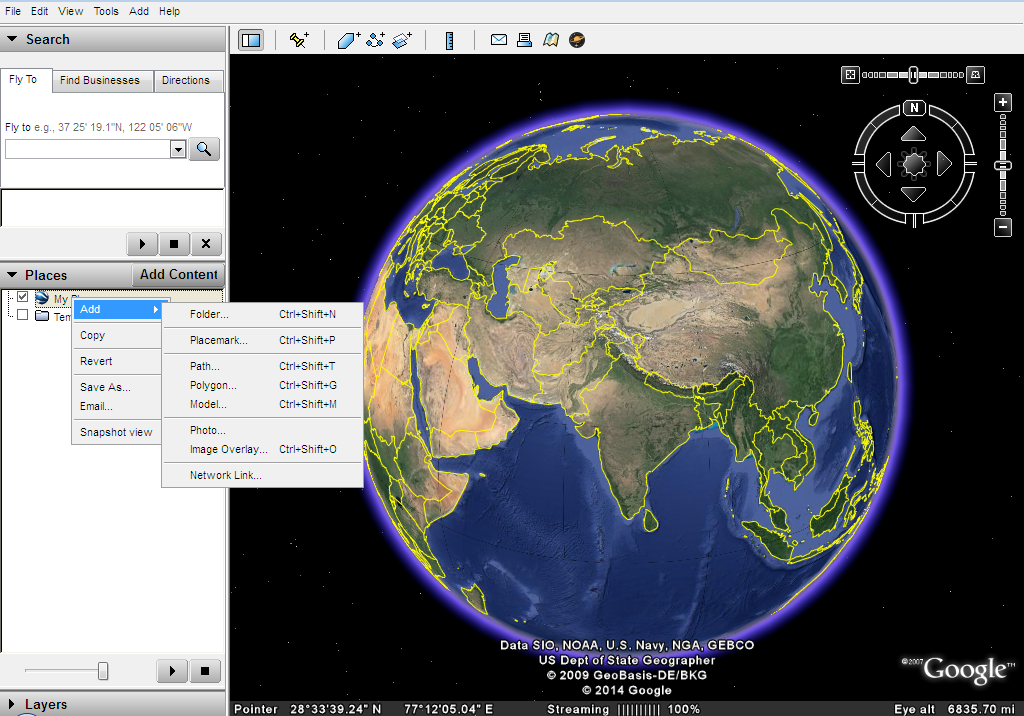 This image illustrates the basic tools used in preliminary land evaluations for solar projects, highlighting the capabilities and limitations of Google Earth for analyzing site topography.